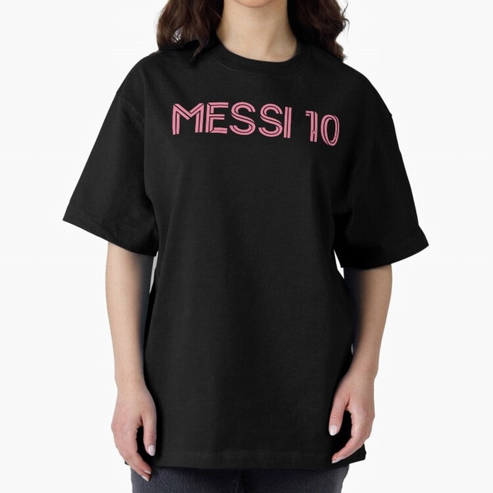 Messi Inter Miami Oversized T-Shirt Cheer for Global Football Passion for FIFA World Cup 2026, Connected to Mbappe and Neymar, Brazil, Portugal and Argentina, Vintage Soccer Flavor, Modern Football Stars, National Flags and Final Night Emotion;