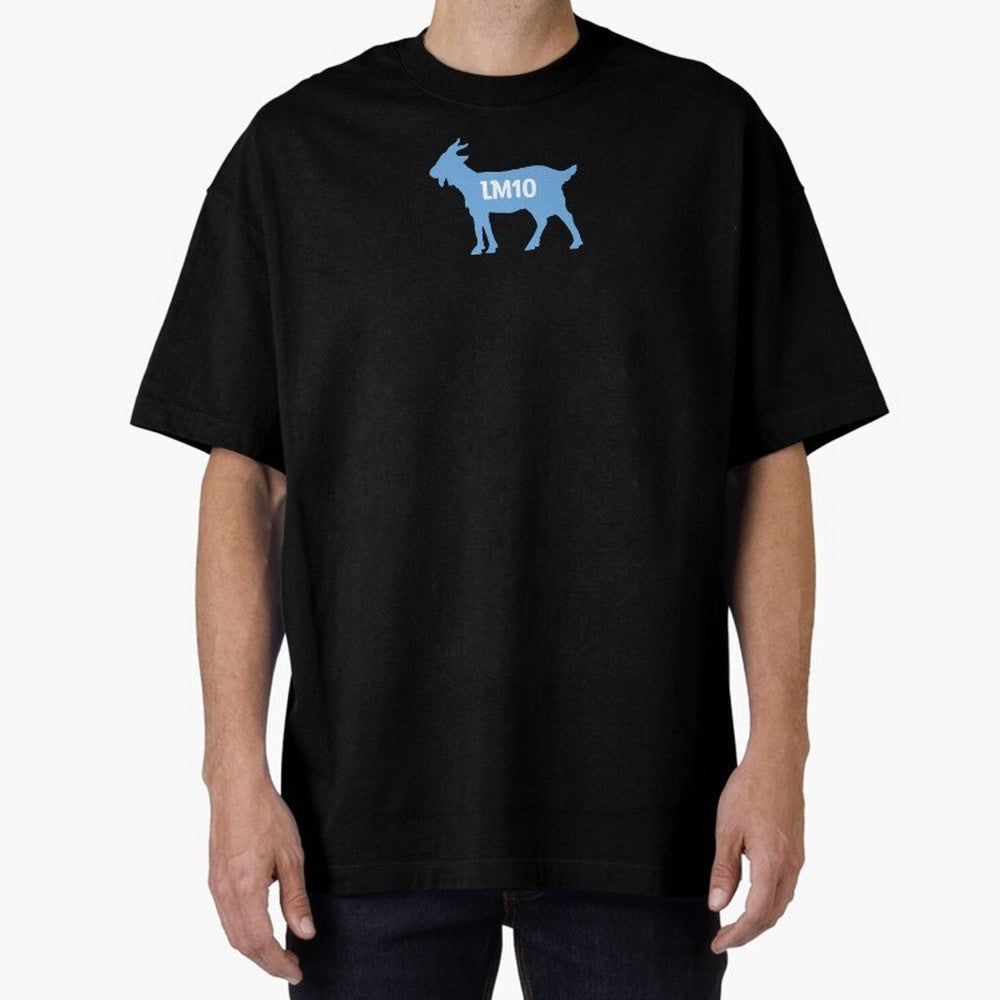 LM10 GOAT - Lionel Messi Oversized T-Shirt Celebrate the Stars of Global Football Passion for FIFA World Cup 2026 USA Canada Mexico, Inspired by Haaland, Spain, Vintage Soccer Flavor, Modern Football Stars, National Flags and Final Night Emotion;