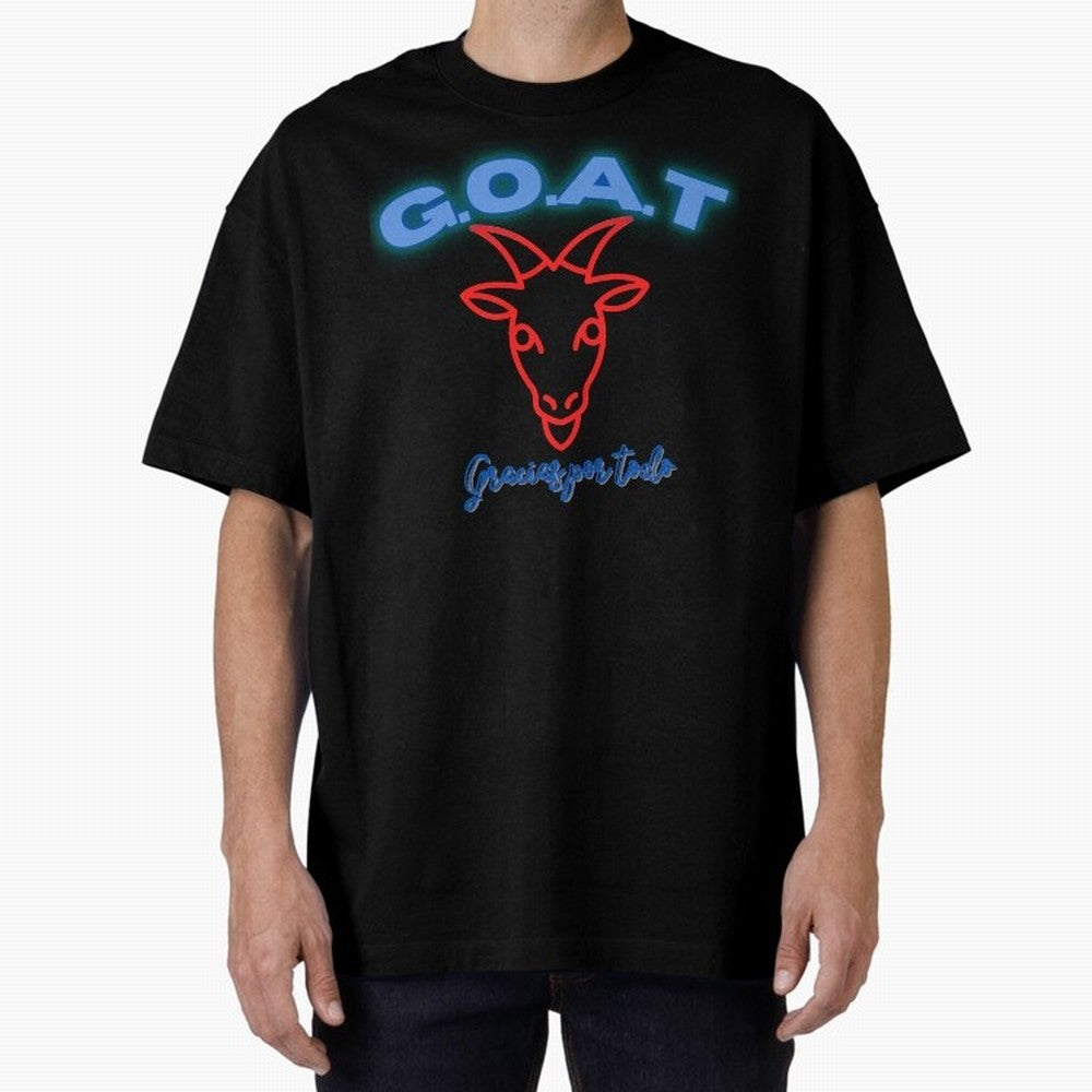 Lionel Messi THANKS GOAT Shirt Oversized T-Shirt Share the Excitement of the FIFA World Cup 2026 USA Canada Mexico Journey through CR7 Highlights, Argentina and Brazil Pride, Vintage Soccer Flavor, Modern Football Stars, National Flags and Final