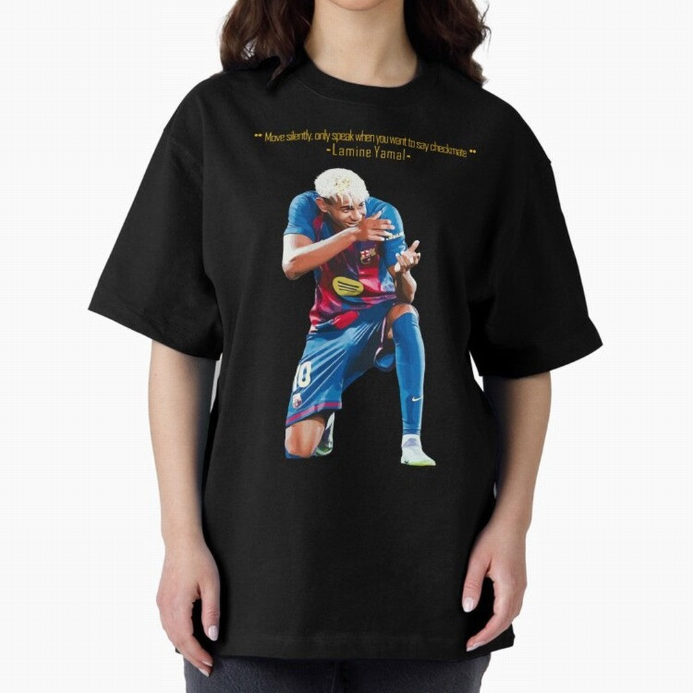 Move Silently Only Speak When You Want To Say Checkmate Lamine Yamal Classic T-Shirt Feel International Energy from Match Day Hype around FIFA World Cup 2026 Group Stage, Messi, Neymar and Mbappe, Argentina, France and Brazil, Football Passion,