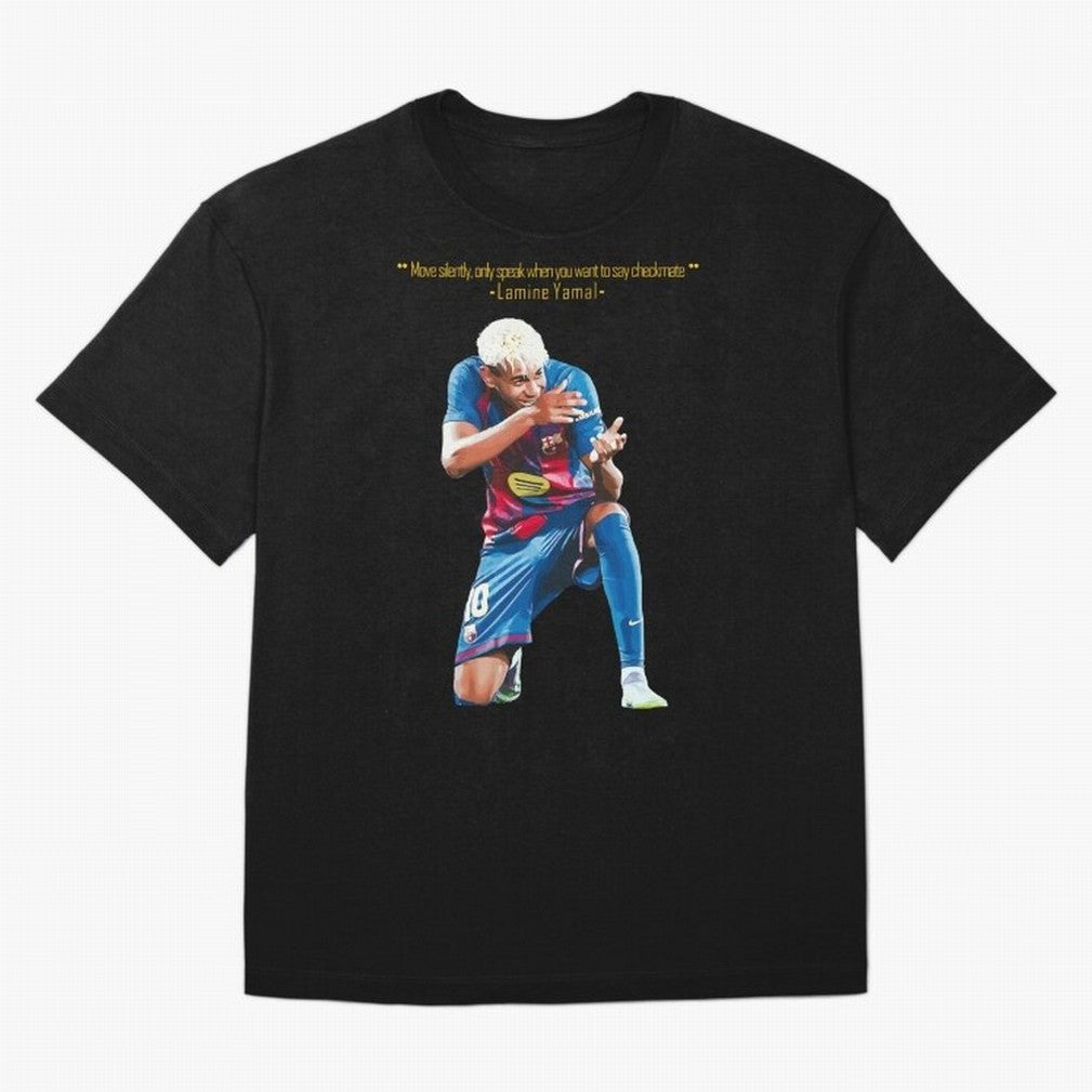 Move Silently Only Speak When You Want To Say Checkmate Lamine Yamal Classic T-Shirt Feel International Energy from Match Day Hype around FIFA World Cup 2026 Group Stage, Messi, Neymar and Mbappe, Argentina, France and Brazil, Football Passion,