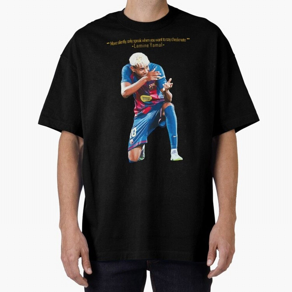 Move Silently Only Speak When You Want To Say Checkmate Lamine Yamal Classic T-Shirt Feel International Energy from Match Day Hype around FIFA World Cup 2026 Group Stage, Messi, Neymar and Mbappe, Argentina, France and Brazil, Football Passion,
