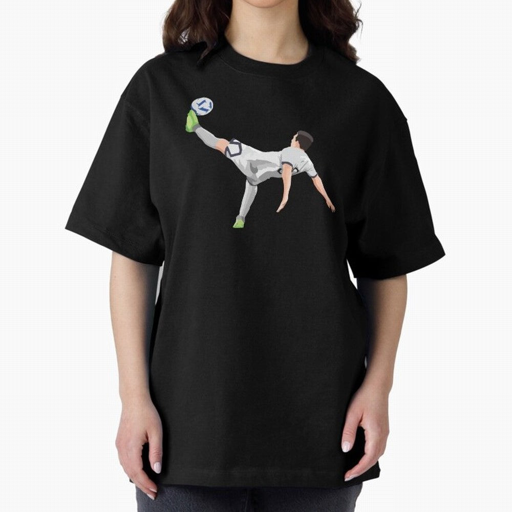 Messi Bicycle Kick Oversized T-Shirt Treasure Match Day Hype around FIFA World Cup 2026 USA Canada Mexico, Mbappe, Netherlands, Champion Mindset, Group Stage Buzz, Knockout Tension and Passionate Fan Culture; Made for Die Hard Supporters, Soccer