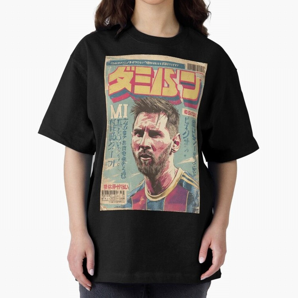 Messi the Goat Japanese Vintage Poster Classic T-Shirt Keep the Legacy of FIFA World Cup 2026 USA Canada Mexico Spirit, Centered on Netherlands, Haaland and Mbappe, Classic Soccer Heritage, Championship Pressure, Fan Loyalty and International