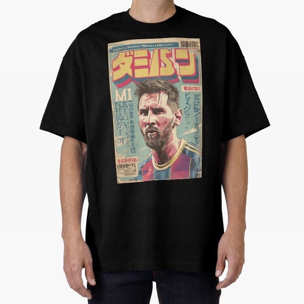 Messi the Goat Japanese Vintage Poster Classic T-Shirt Keep the Legacy of FIFA World Cup 2026 USA Canada Mexico Spirit, Centered on Netherlands, Haaland and Mbappe, Classic Soccer Heritage, Championship Pressure, Fan Loyalty and International