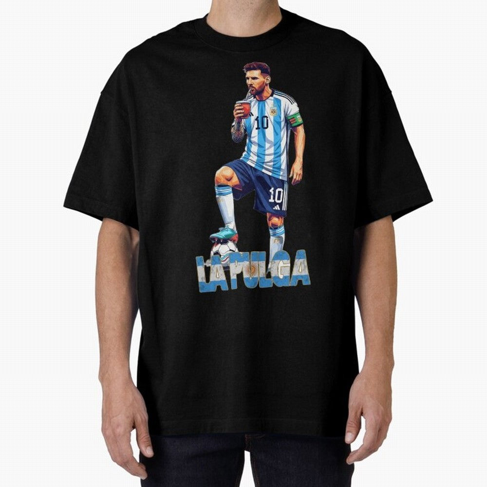 Messi Pop Art Portrait Classic T-Shirt Celebrate Supporters United by FIFA World Cup 2026 Spirit, Featuring Spain and Netherlands, Neymar, Haaland and Cristiano Ronaldo, Goal Celebration Energy, Supporter Heritage, Football Icons and Worldwide