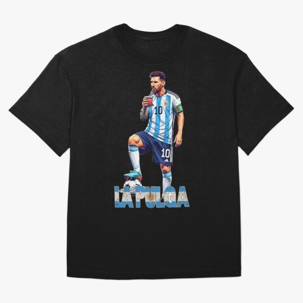 Messi Pop Art Portrait Classic T-Shirt Celebrate Supporters United by FIFA World Cup 2026 Spirit, Featuring Spain and Netherlands, Neymar, Haaland and Cristiano Ronaldo, Goal Celebration Energy, Supporter Heritage, Football Icons and Worldwide