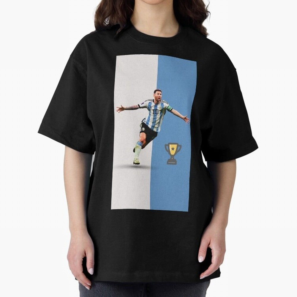 World Cup /Lional Messi/football, soccer Oversized T-Shirt Cheer through Every Moment of the FIFA World Cup 2026 Group Stage Journey through Neymar Highlights, France and Portugal Pride, Vintage Soccer Flavor, Modern Football Stars, National Flags