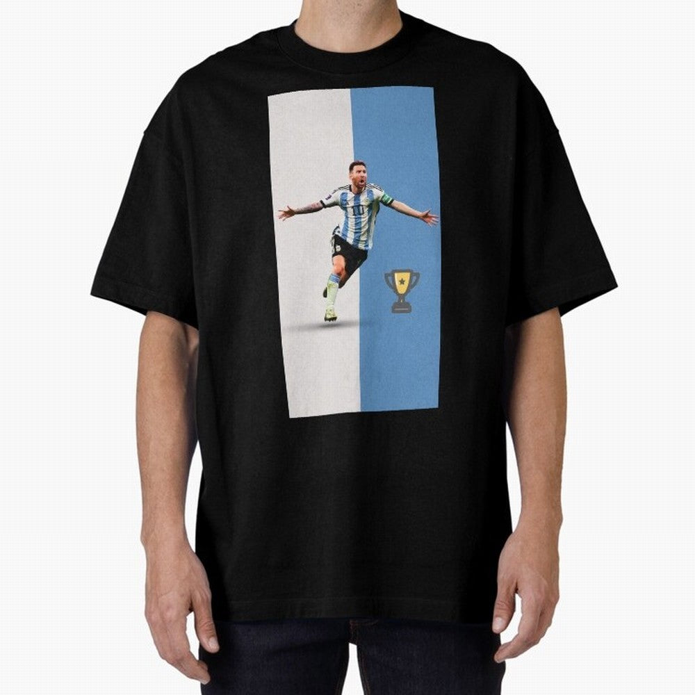 World Cup /Lional Messi/football, soccer Oversized T-Shirt Cheer through Every Moment of the FIFA World Cup 2026 Group Stage Journey through Neymar Highlights, France and Portugal Pride, Vintage Soccer Flavor, Modern Football Stars, National Flags