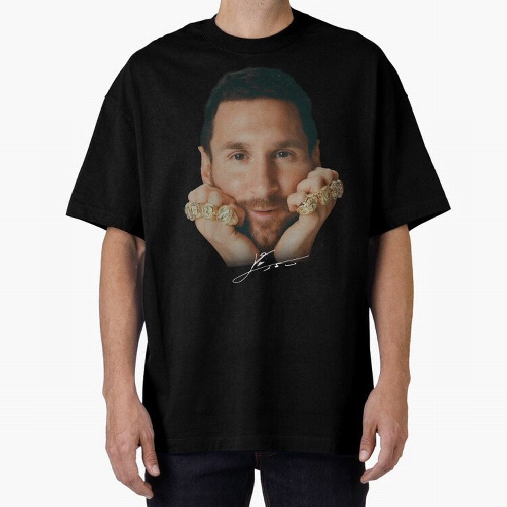 Lionel Messi 8 Ballon d'Or Gold Rings Classic T-Shirt Keep the Legacy of FIFA World Cup 2026 Group Stage Filled with Neymar, Haaland and Cristiano Ronaldo, England, France and Netherlands Energy, Fan Favorite Moments, National Team Passion, Big