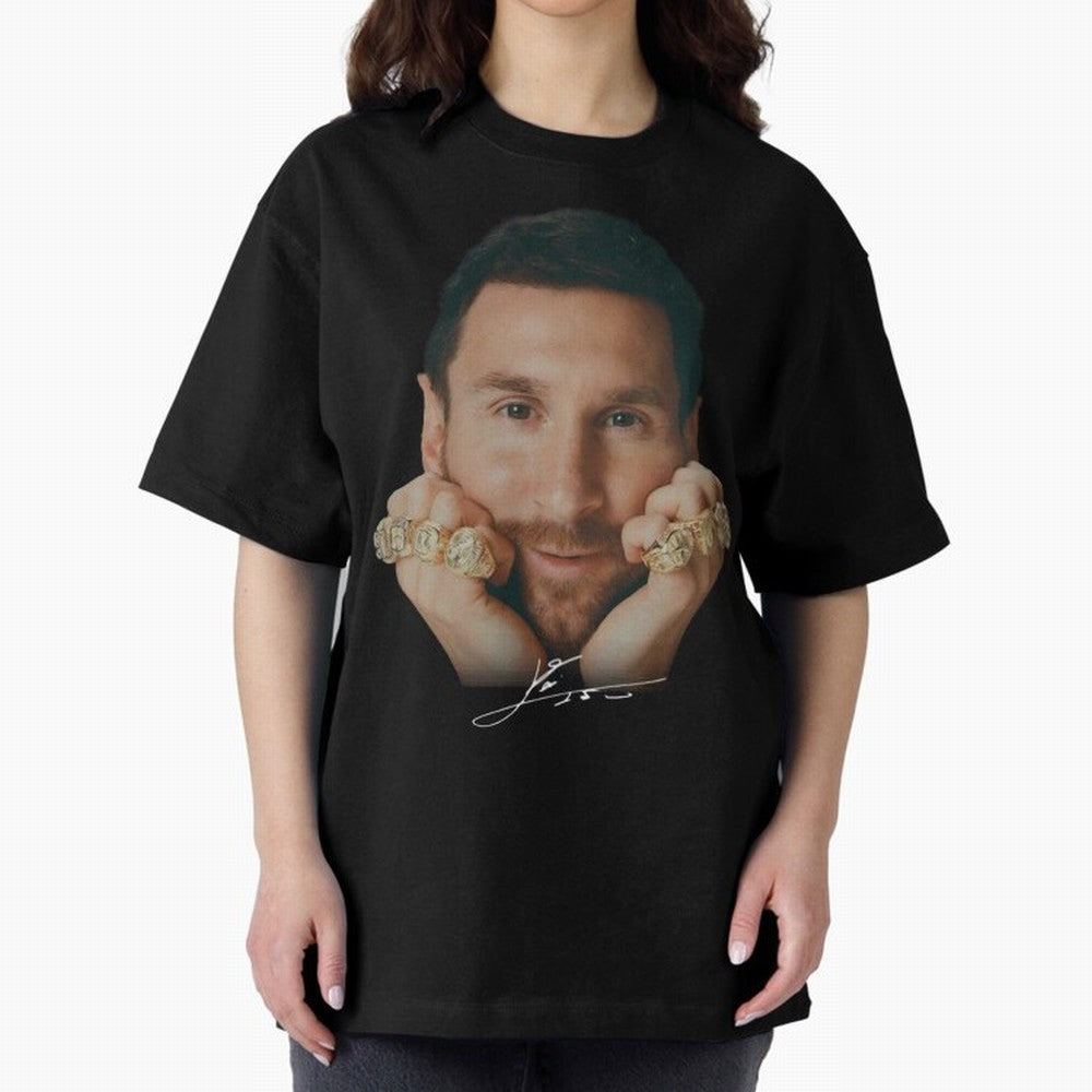 Lionel Messi 8 Ballon d'Or Gold Rings Classic T-Shirt Keep the Legacy of FIFA World Cup 2026 Group Stage Filled with Neymar, Haaland and Cristiano Ronaldo, England, France and Netherlands Energy, Fan Favorite Moments, National Team Passion, Big