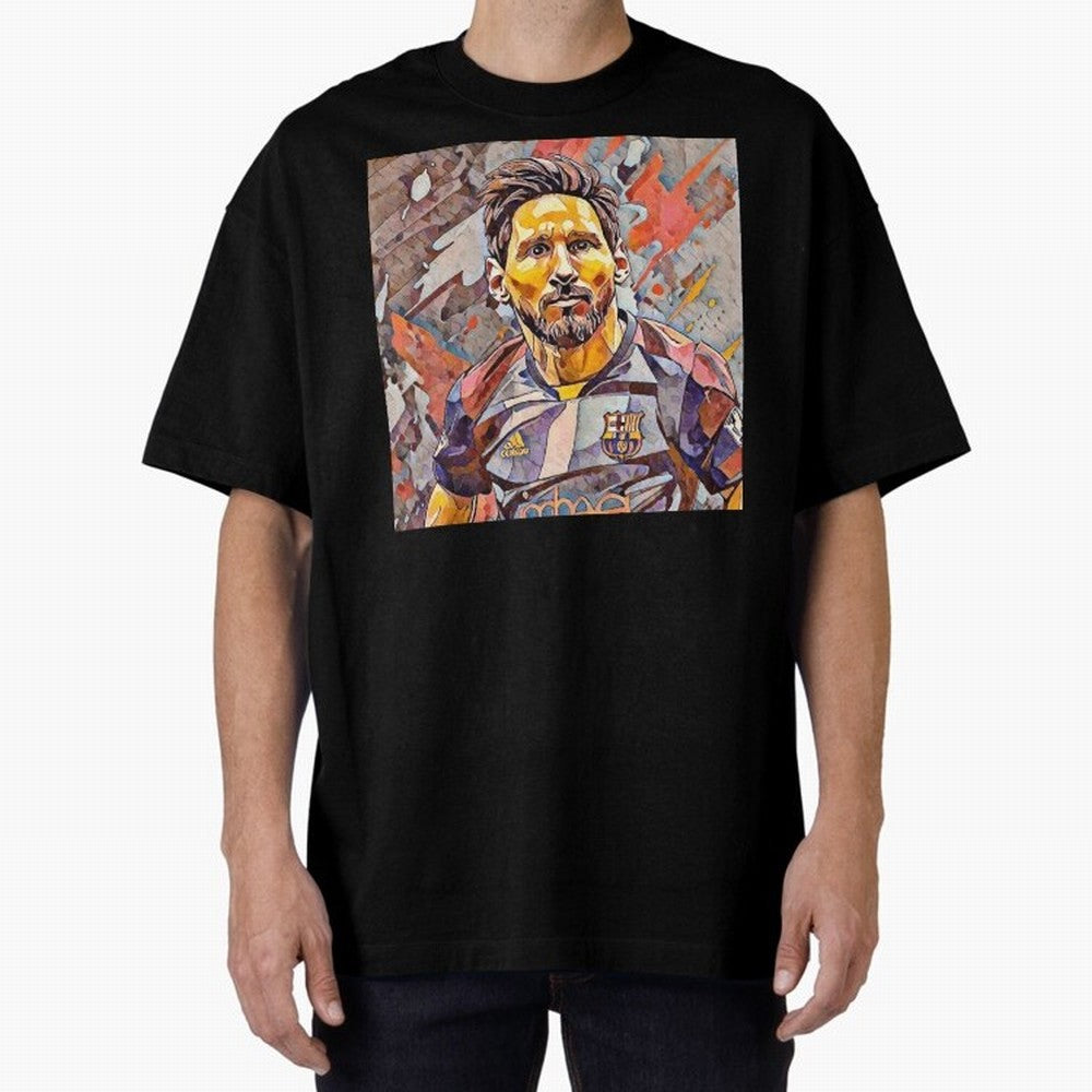 Messi Pop Art Portrait Classic T-Shirt Upgrade FIFA World Cup 2026 Inspired by Neymar, France and Portugal Energy, Vintage Soccer Flavor, Modern Football Stars, National Flags and Final Night Emotion; Great for Supporters Who Love Legendary