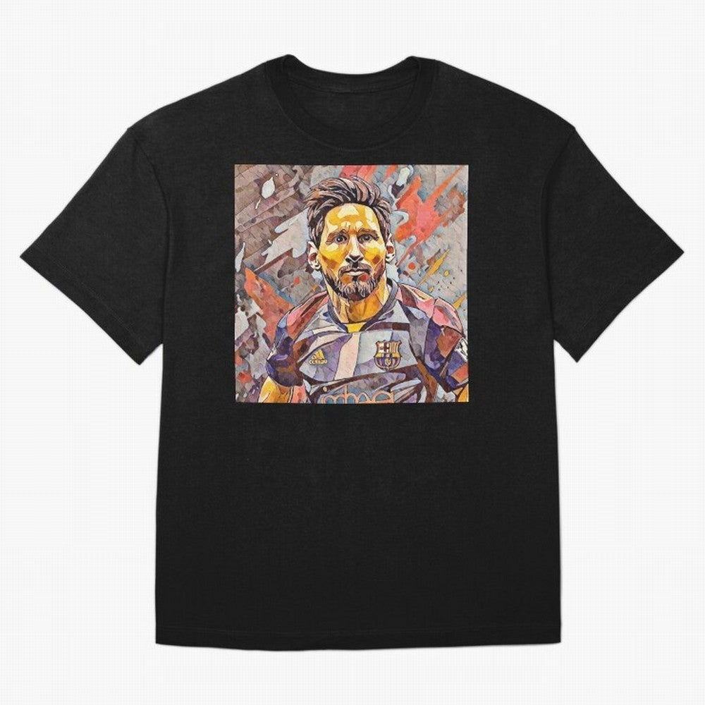 Messi Pop Art Portrait Classic T-Shirt Upgrade FIFA World Cup 2026 Inspired by Neymar, France and Portugal Energy, Vintage Soccer Flavor, Modern Football Stars, National Flags and Final Night Emotion; Great for Supporters Who Love Legendary