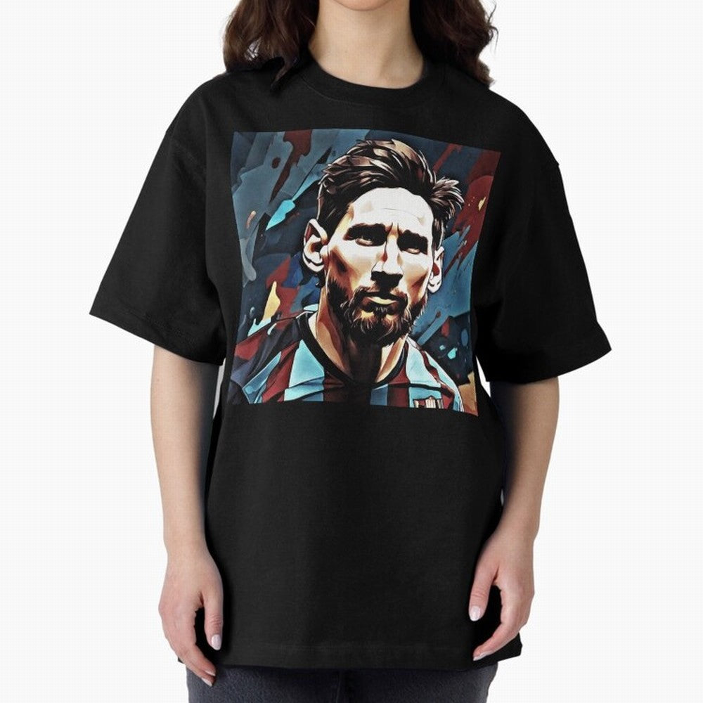 Messi The GOAT Oversized T-Shirt Bring Retro Soccer Energy to the FIFA World Cup 2026 USA Canada Mexico Journey through Messi, CR7 and Mbappe Highlights, Portugal, Spain and Germany Pride, Stadium Memories, Football Loyalty, International Chants