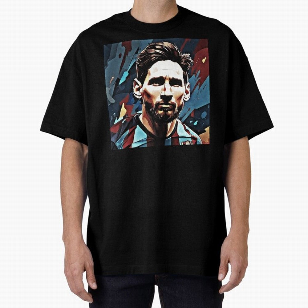 Messi The GOAT Oversized T-Shirt Bring Retro Soccer Energy to the FIFA World Cup 2026 USA Canada Mexico Journey through Messi, CR7 and Mbappe Highlights, Portugal, Spain and Germany Pride, Stadium Memories, Football Loyalty, International Chants