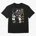 Messi Pop Art Portrait Oversized T-Shirt Bring Global Tournament Vibes to FIFA World Cup 2026 Group Stage for Fans of Neymar, Haaland and Cristiano Ronaldo and Spain, Bringing Global Supporter Spirit, Legendary Goals, National Colors and Tournament
