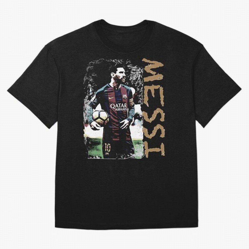 Messi Pop Art Portrait Oversized T-Shirt Bring Global Tournament Vibes to FIFA World Cup 2026 Group Stage for Fans of Neymar, Haaland and Cristiano Ronaldo and Spain, Bringing Global Supporter Spirit, Legendary Goals, National Colors and Tournament
