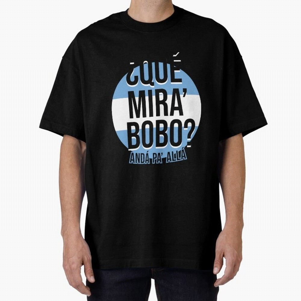 Messi - What do you look silly? Go over there - Lionel Messi shirt meme v3 Oversized T-Shirt Show Your Stadium Side during Match Day Hype around FIFA World Cup 2026, Messi, CR7 and Mbappe, Argentina and Brazil, Goal Celebration Energy, Supporter
