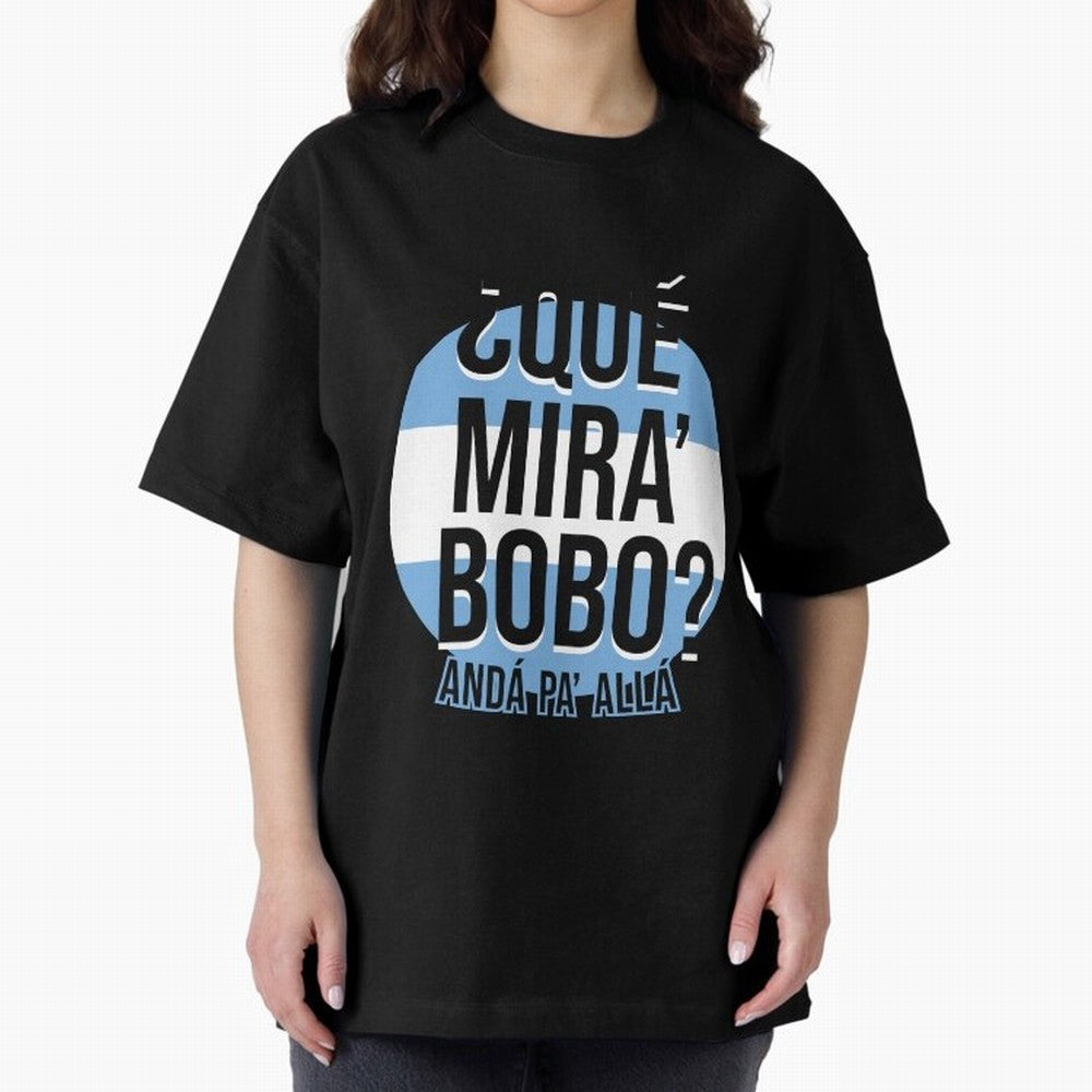 Messi - What do you look silly? Go over there - Lionel Messi shirt meme v3 Oversized T-Shirt Show Your Stadium Side during Match Day Hype around FIFA World Cup 2026, Messi, CR7 and Mbappe, Argentina and Brazil, Goal Celebration Energy, Supporter