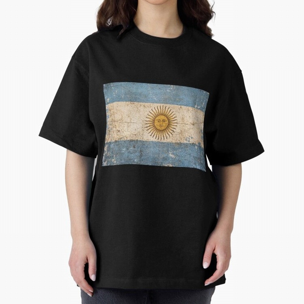 Vintage Argentina Flag Soccer Fan Design Classic T-Shirt Represent Match Day Hype around FIFA World Cup 2026 Group Stage, Mbappe, Brazil, Portugal and Argentina, Goal Celebration Energy, Supporter Heritage, Football Icons and Worldwide Tournament