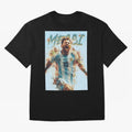 Messi Pop Art Portrait Classic T-Shirt Relive FIFA World Cup 2026 USA Canada Mexico for Fans of Mbappe and Neymar and Brazil, Portugal and Argentina, Bringing Goal Celebration Energy, Supporter Heritage, Football Icons and Worldwide Tournament Joy;