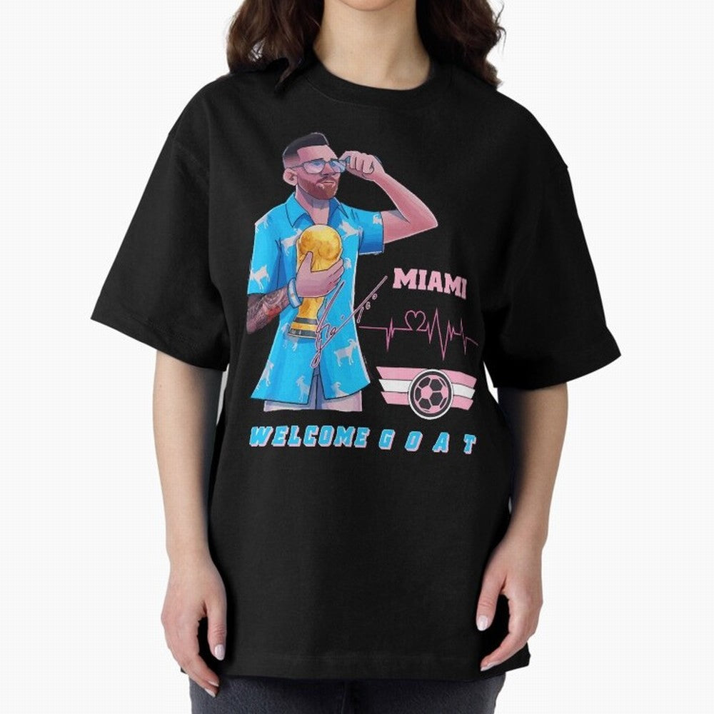 Messi The GOAT Classic T-Shirt Fuel Your Fan Pride for Global Football Passion for FIFA World Cup 2026 USA Canada Mexico, Capturing Messi, France and Portugal, Championship Spirit, Famous Goals, Roaring Crowds and International Football Unity;