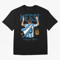 Messi Pop Art Portrait Classic T-Shirt Bring a Vintage Feel to FIFA World Cup 2026 for Fans of Messi and Cristiano Ronaldo and Spain, Bringing Fan Favorite Moments, National Team Passion, Big Match Drama and Soccer History; Ideal for Football Dads,