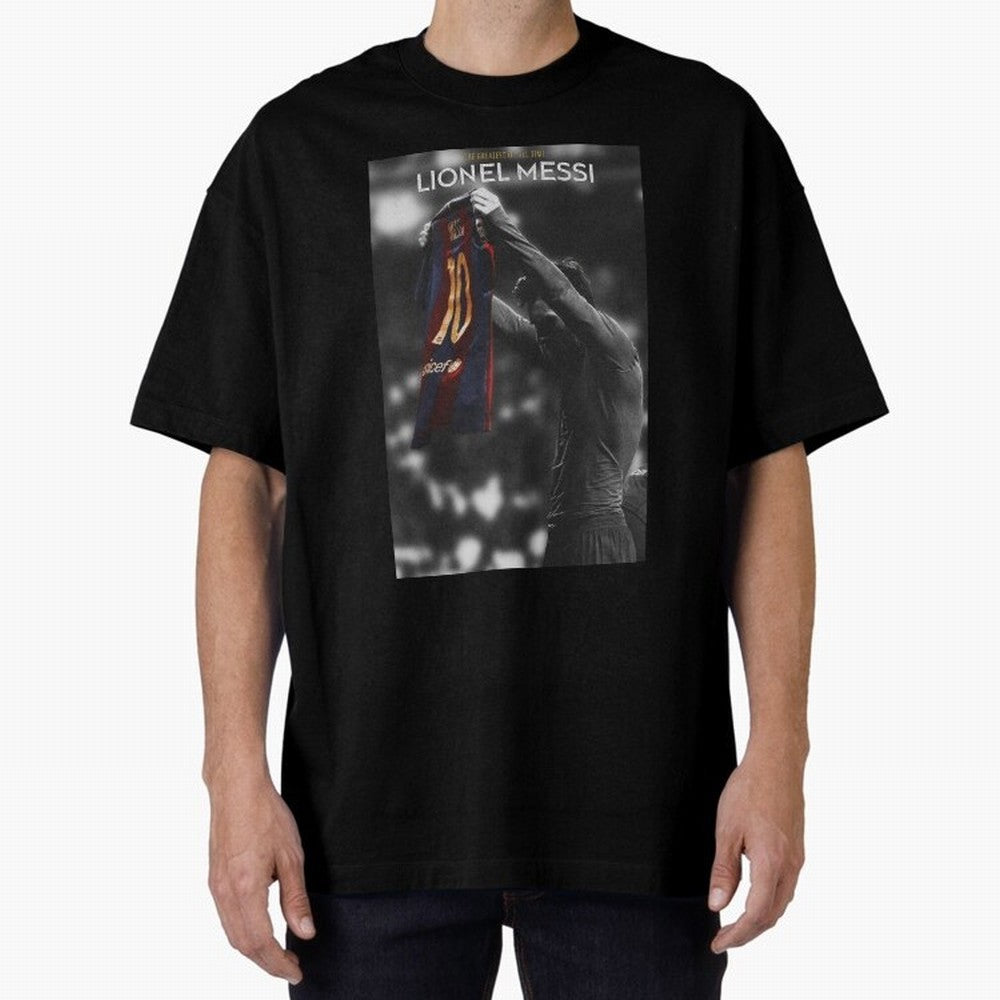Lionel Messi GOAT Boxy T-Shirt Step into Match Day Hype around FIFA World Cup 2026 USA Canada Mexico, CR7 and Messi, Argentina, Classic Soccer Heritage, Championship Pressure, Fan Loyalty and International Pride; Perfect for People Who Love