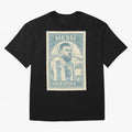 Lionel Messi Vintage Stamp Poster ¨C Argentina #10 Retro Football Art ¨C Barcelona Legend Illustration Classic T-Shirt Honor Champions and Dreams in the FIFA World Cup 2026 USA Canada Mexico Journey through Mbappe Highlights, England Pride, Game