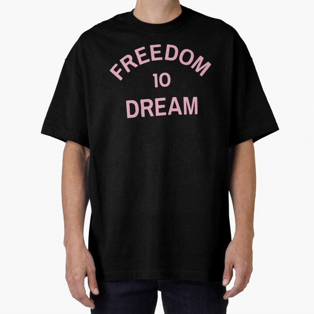 Freedom 10 Dream Oversized T-Shirt Show Match Day Excitement for Match Day Hype around FIFA World Cup 2026, CR7 and Messi, Spain, Championship Spirit, Famous Goals, Roaring Crowds and International Football Unity; Great for Watch Parties, Sports