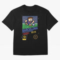 FC Barcelona (8-bit Football / Soccer Videogame Cart) Essential T-Shirt Enjoy the Biggest Football Party of Global Football Passion for FIFA World Cup 2026 USA Canada Mexico, Driven by CR7 and Messi, Spain and Netherlands, Goal Celebration Energy,