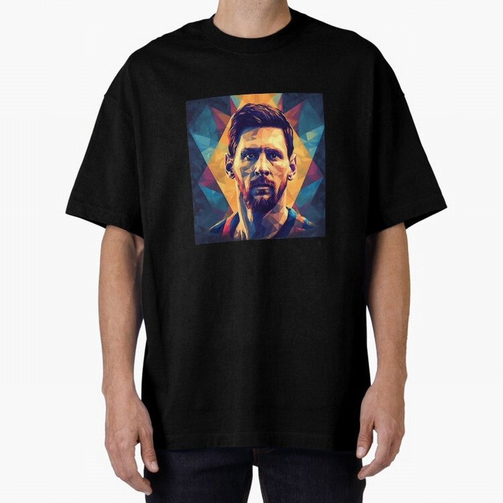 Lionel Messi Portrait Vector Classic T-Shirt Get Ready for the FIFA World Cup 2026 Group Stage Journey through Mbappe Highlights, Brazil, Portugal and Argentina Pride, Classic Soccer Heritage, Championship Pressure, Fan Loyalty and International