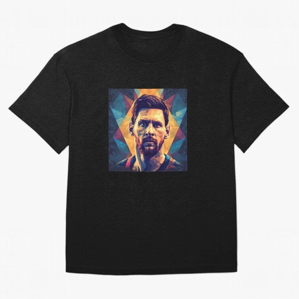 Lionel Messi Portrait Vector Classic T-Shirt Get Ready for the FIFA World Cup 2026 Group Stage Journey through Mbappe Highlights, Brazil, Portugal and Argentina Pride, Classic Soccer Heritage, Championship Pressure, Fan Loyalty and International