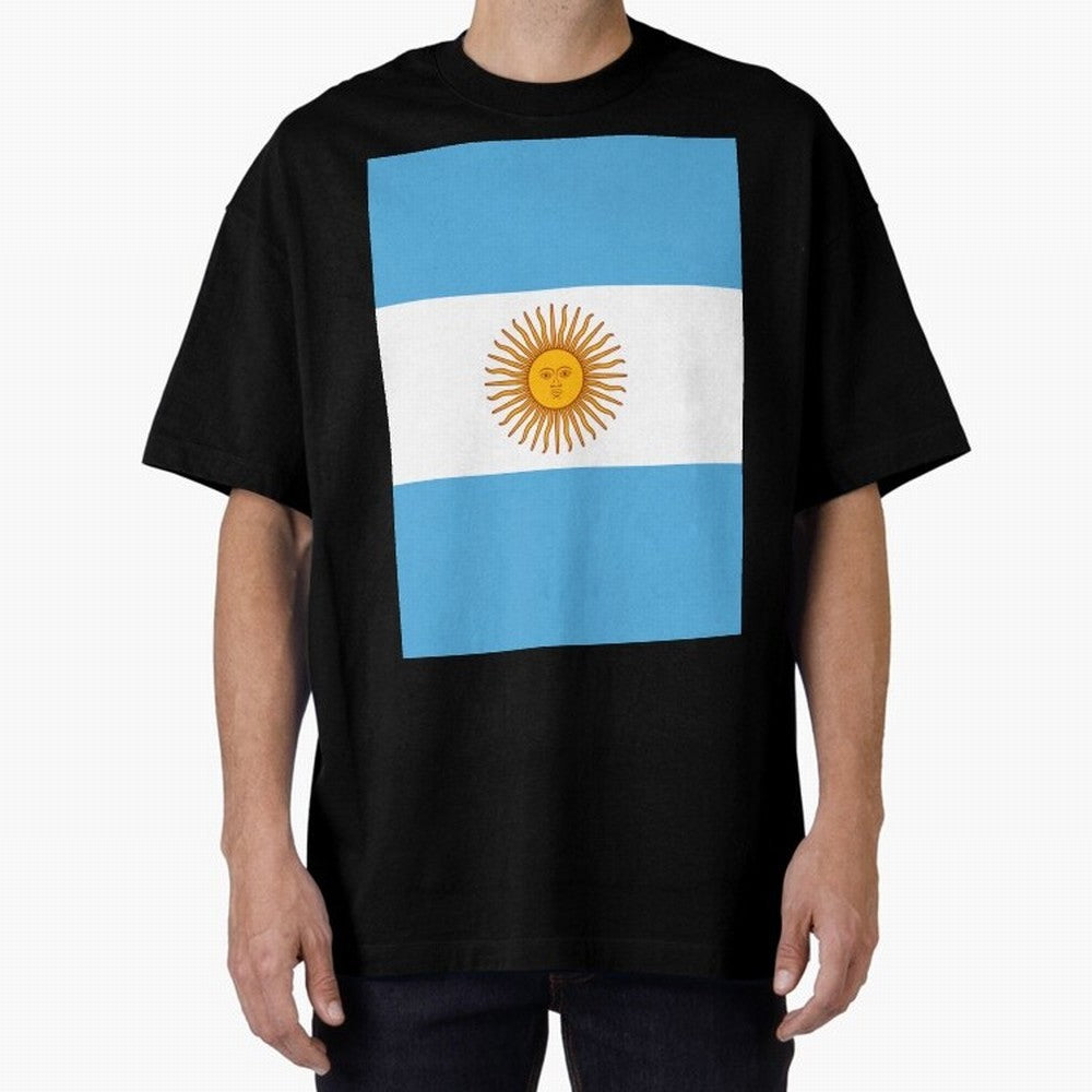 Argentina Oversized T-Shirt Make Every Kick Count in FIFA World Cup 2026 Group Stage Spirit, Connected to France, Cristiano Ronaldo, Haaland and CR7, Supporter Pride, Iconic Celebrations, Legendary Names and Global Match Day Energy; Great for