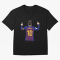 Lionel Messi Barcelona's Version Classic T-Shirt Keep the Match Day Mood of the FIFA World Cup 2026 Group Stage Journey through Messi, CR7 and Mbappe Highlights, England and Germany Pride, Football Passion, Legendary Performances, Festival Vibes