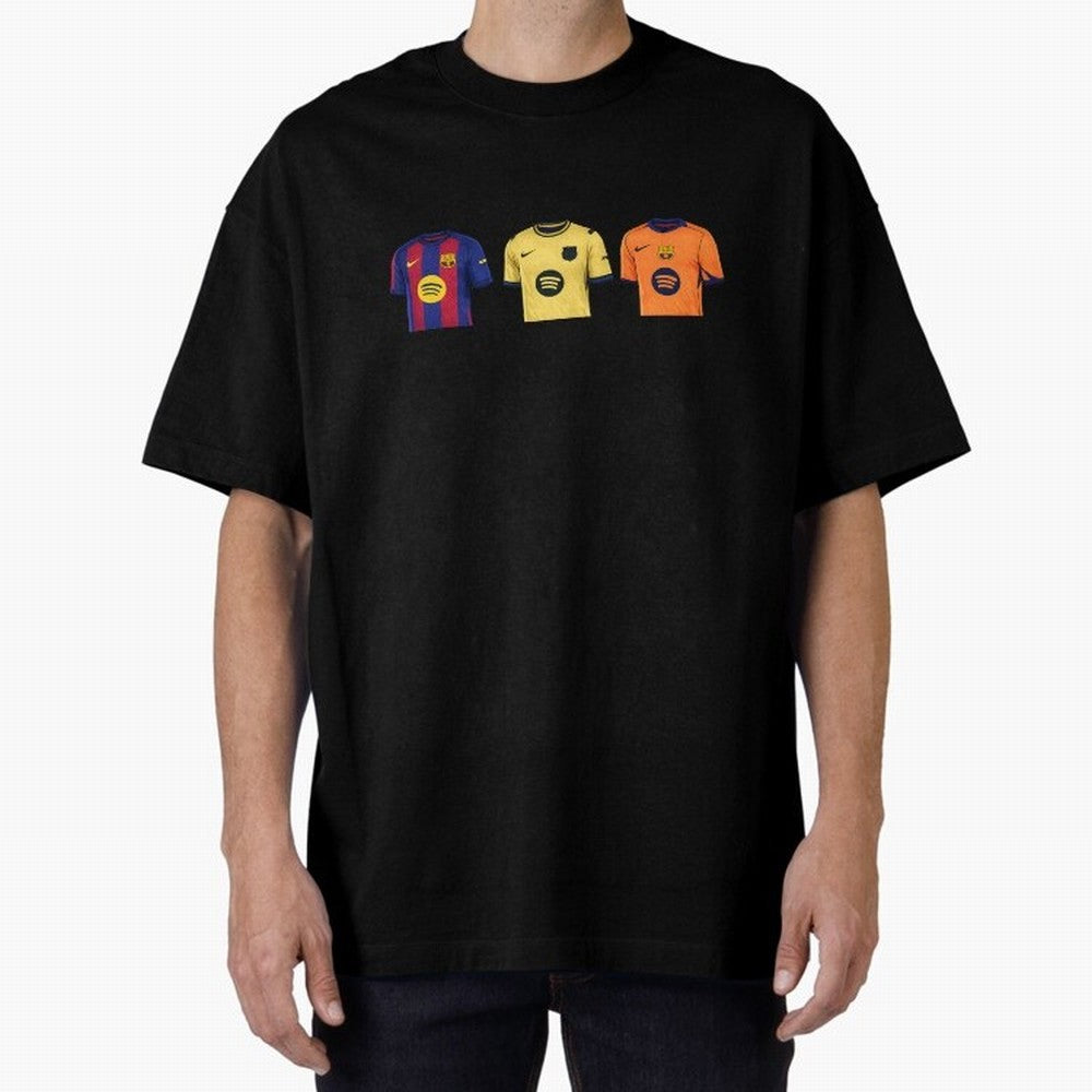 Barca 2526 Jersey Trio Classic T-Shirt Carry National Pride through FIFA World Cup 2026 USA Canada Mexico for Fans of Messi, CR7 and Mbappe and Argentina, France and Brazil, Bringing Football History, Final Match Energy, Crowd Noise and Once in a