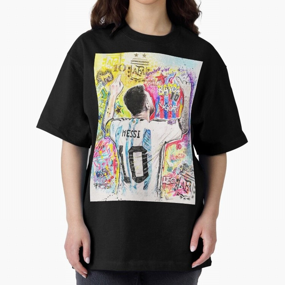 Lionel Messi Oversized T-Shirt Celebrate Football Dreams Across FIFA World Cup 2026 USA Canada Mexico Driven by Messi, England Energy, Game Day Rituals, Football Legends, Country Pride and the Road to the Final; Created for Match Day Parties,