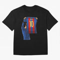 Lionel Messi Oversized T-Shirt Turn Up for the FIFA World Cup 2026 Journey through Messi, Neymar and Mbappe Highlights, France and Portugal Pride, Championship Spirit, Famous Goals, Roaring Crowds and International Football Unity; Ideal for