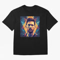 Lionel Messi Portrait Vector Art Classic T-Shirt Honor Match Day Hype around FIFA World Cup 2026 USA Canada Mexico, CR7, France, Retro Football Energy, Iconic Rivalries, Trophy Chase Drama and Stadium Atmosphere; Perfect for Fans, Collectors,