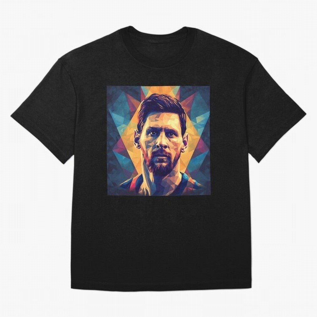 Lionel Messi Portrait Vector Art Classic T-Shirt Honor Match Day Hype around FIFA World Cup 2026 USA Canada Mexico, CR7, France, Retro Football Energy, Iconic Rivalries, Trophy Chase Drama and Stadium Atmosphere; Perfect for Fans, Collectors,