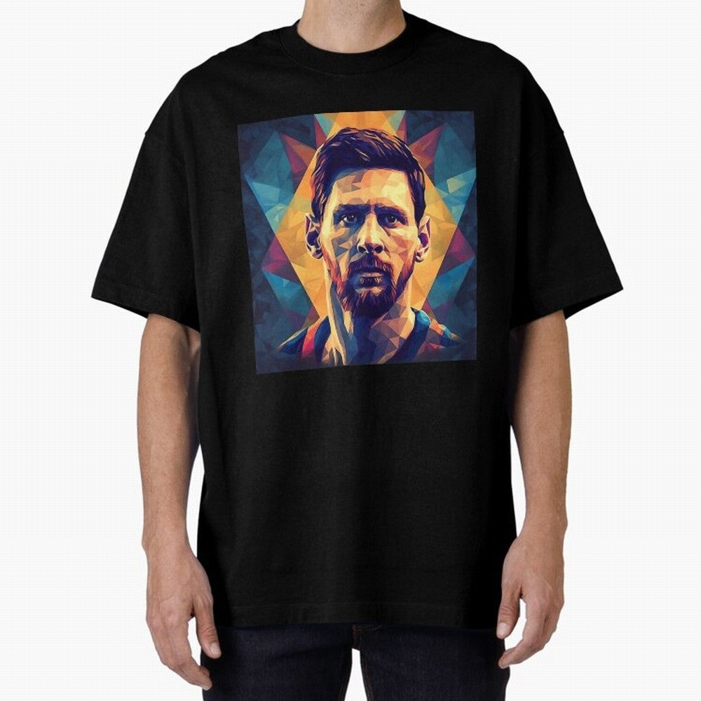 Lionel Messi Portrait Vector Art Classic T-Shirt Honor Match Day Hype around FIFA World Cup 2026 USA Canada Mexico, CR7, France, Retro Football Energy, Iconic Rivalries, Trophy Chase Drama and Stadium Atmosphere; Perfect for Fans, Collectors,