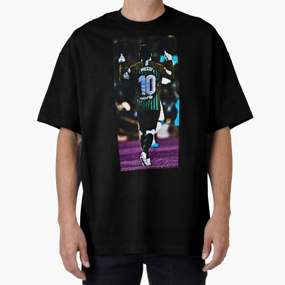 Lionel Messi Oversized T-Shirt Stand with Match Day Hype around FIFA World Cup 2026, Messi and Cristiano Ronaldo, Netherlands, Match Day Excitement, Supporter Culture, Golden Goals and Global Football Passion; Perfect for Supporters Who Want Bold