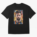 Lionel Messi Oversized T-Shirt Back the Journey through Match Day Hype around FIFA World Cup 2026, Mbappe and Neymar, Spain, Retro Football Energy, Iconic Rivalries, Trophy Chase Drama and Stadium Atmosphere; Made for Die Hard Supporters, Soccer