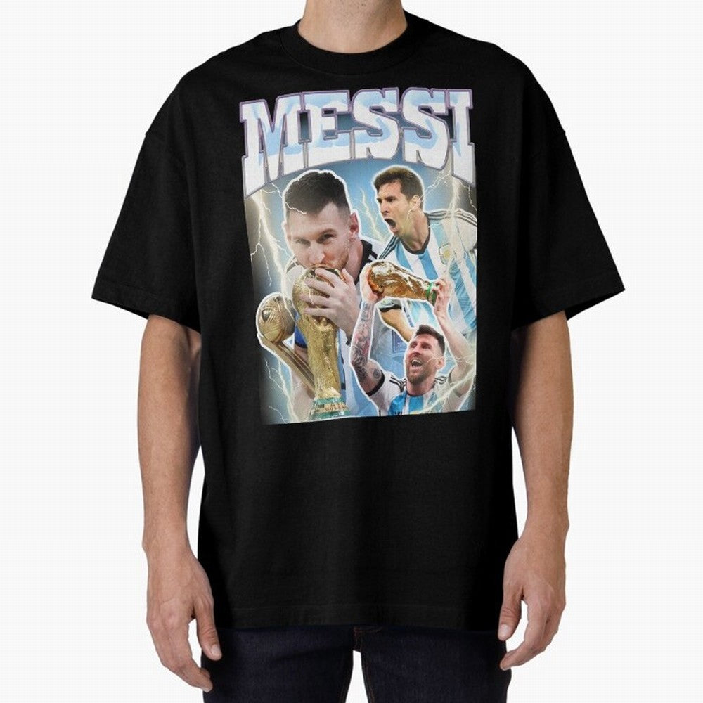 Messi Champion Vintage Retro Design Classic T-Shirt Celebrate the Magic of FIFA World Cup 2026 USA Canada Mexico for Fans of Messi, Neymar and Mbappe and Argentina, Bringing Football Festival Excitement, Trophy Ambitions, Country Rivalries and Star