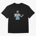 Messi World Champion #2 Oversized T-Shirt Feel the Trophy Chase of FIFA World Cup 2026 USA Canada Mexico Spirit, Centered on England, France and Netherlands, Cristiano Ronaldo, Worldwide Fan Energy, Dramatic Goals, Stadium Lights and Championship
