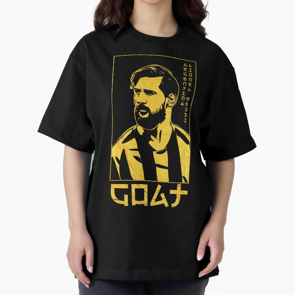 Lionel Messi Golden Style Portrait art illustration Classic T-Shirt Bring Global Tournament Vibes to FIFA World Cup 2026 Group Stage Spirit, Made for Argentina, Messi, Tournament Hype, Historic Matchups, Family Viewing Parties and Global Sports
