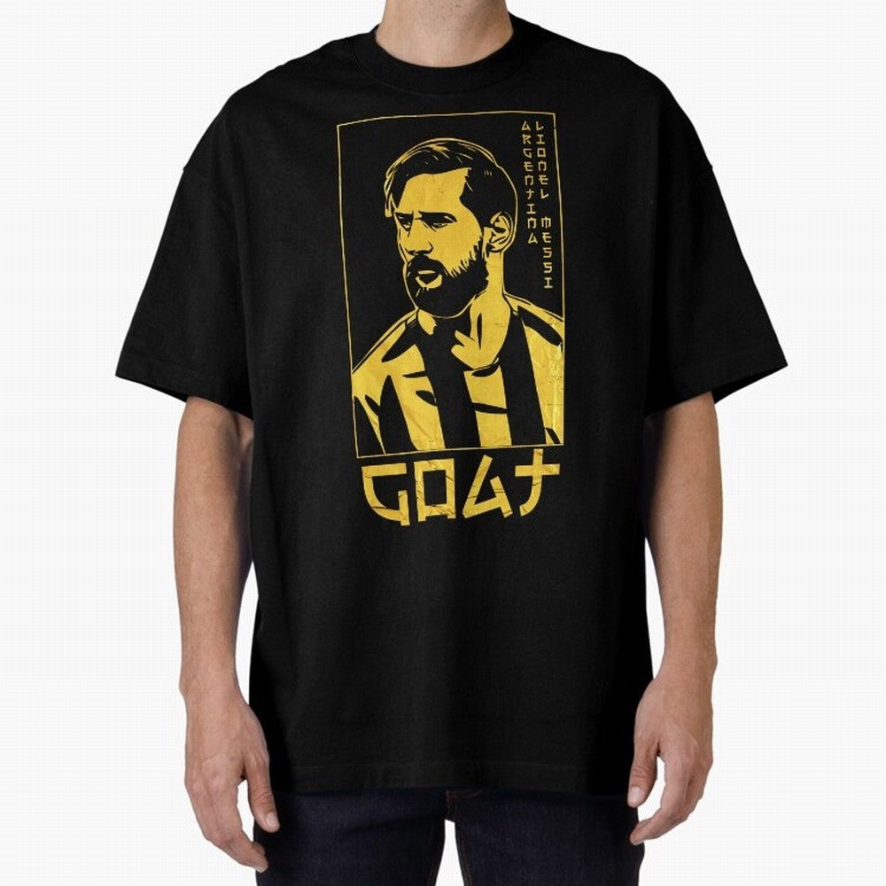 Lionel Messi Golden Style Portrait art illustration Classic T-Shirt Bring Global Tournament Vibes to FIFA World Cup 2026 Group Stage Spirit, Made for Argentina, Messi, Tournament Hype, Historic Matchups, Family Viewing Parties and Global Sports