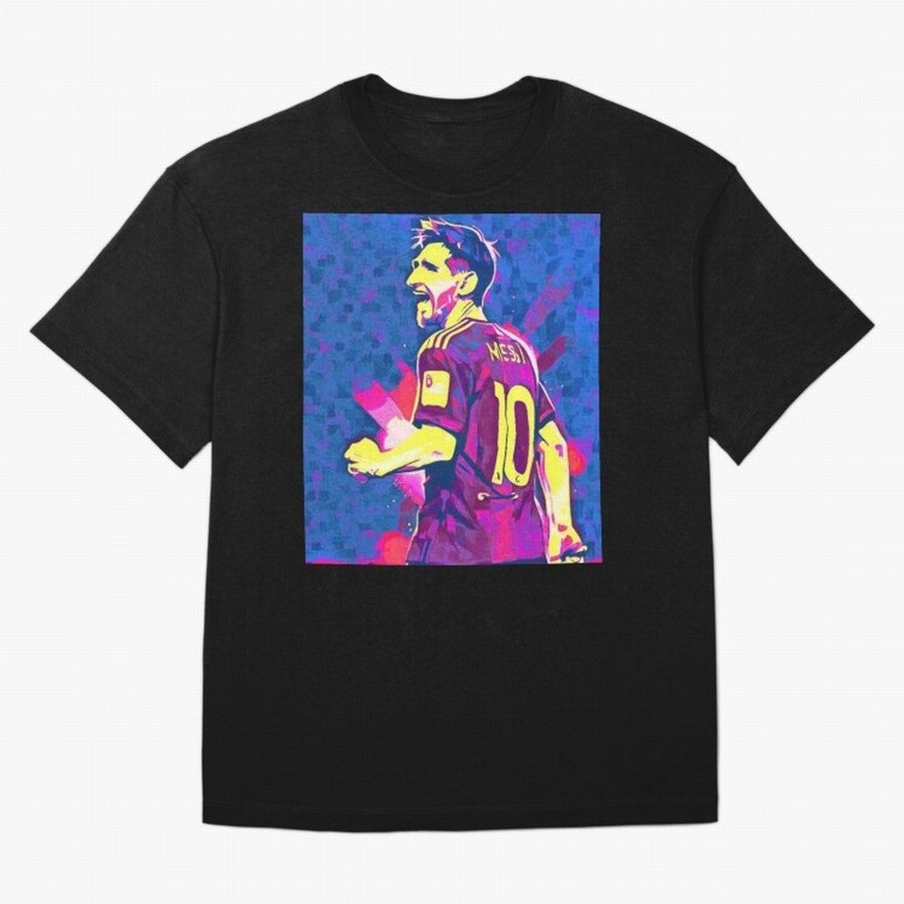 Lionel Messi art Oversized T-Shirt Show Support during FIFA World Cup 2026 USA Canada Mexico Filled with Mbappe, Portugal Energy, Stadium Chants, National Pride, Trophy Dreams and Unforgettable Football Memories; Great for Watch Parties, Sports