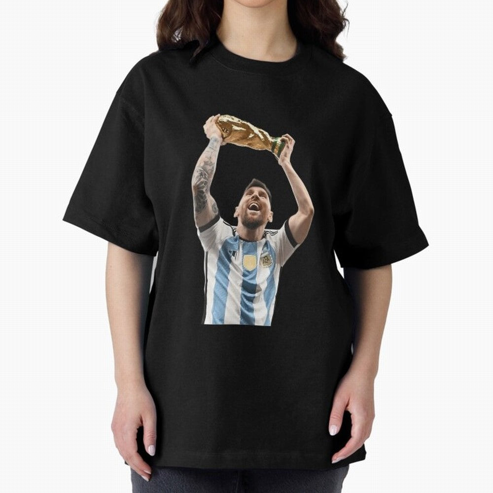 Lionel Messi Lifting The World Cup Essential T-Shirt Treasure FIFA World Cup 2026 USA Canada Mexico Driven by Mbappe, France Energy, Champion Mindset, Group Stage Buzz, Knockout Tension and Passionate Fan Culture; Ideal for Football Dads, Football