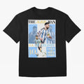 Lionel Messi Argentina World Cup 2022 Champion Victory Poster Oversized T-Shirt Feel Global Football Passion for FIFA World Cup 2026, Inspired by Cristiano Ronaldo, Portugal, Spain and Germany, Retro Football Energy, Iconic Rivalries, Trophy Chase
